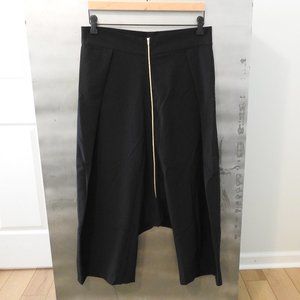 Black and Gold Zipper Harem Pants